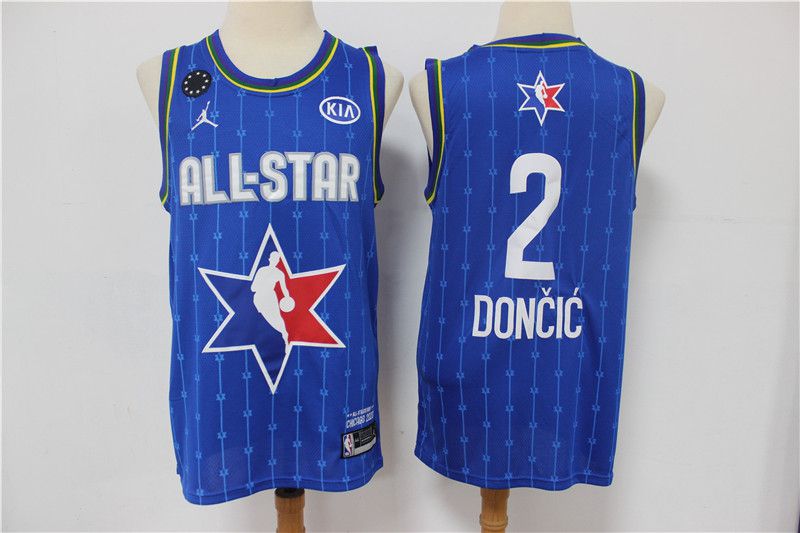 Men Dallas Mavericks #2 Doncic Blue 2020 All Star NBA Jerseys->dallas mavericks->NBA Jersey
